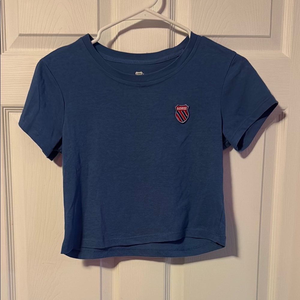 K-Swiss Blue Crop Top Classic Style